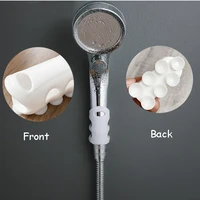 shower head holder punch free wall mount silicone bracket reusable bathroom accessories strong vacuum suction cup durable stand