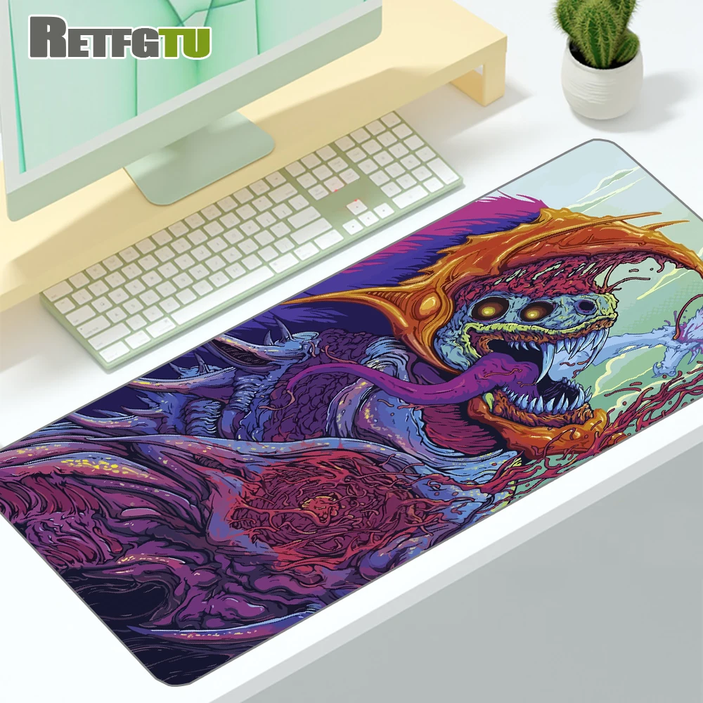 

80x30cm XL Lockedge Large Gaming Mouse Pad Computer Gamer Keyboard Mouse Mat Hyper Beast Desk Mousepad for PC Desk Pad