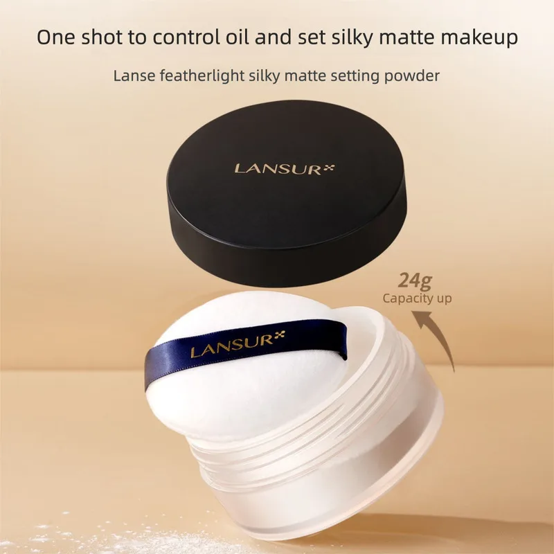 Фото Lanser Mini Loose Powder Setting 24. Новая мини-версия стойкого и невыцветающего медового порошка Lanser. №1