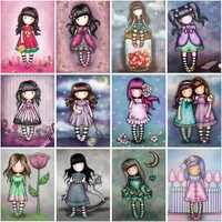 5d diy diamond painting cartoon candy girl mosaic full square round eembroidery landscape home decoration