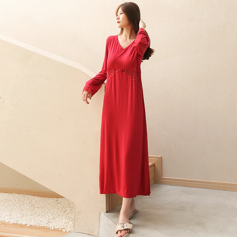 New Modal Sexy Pajamas, Shirt Style Nightdress, Thin Cardigan Short Skirt, Large Size Loungewear for Women