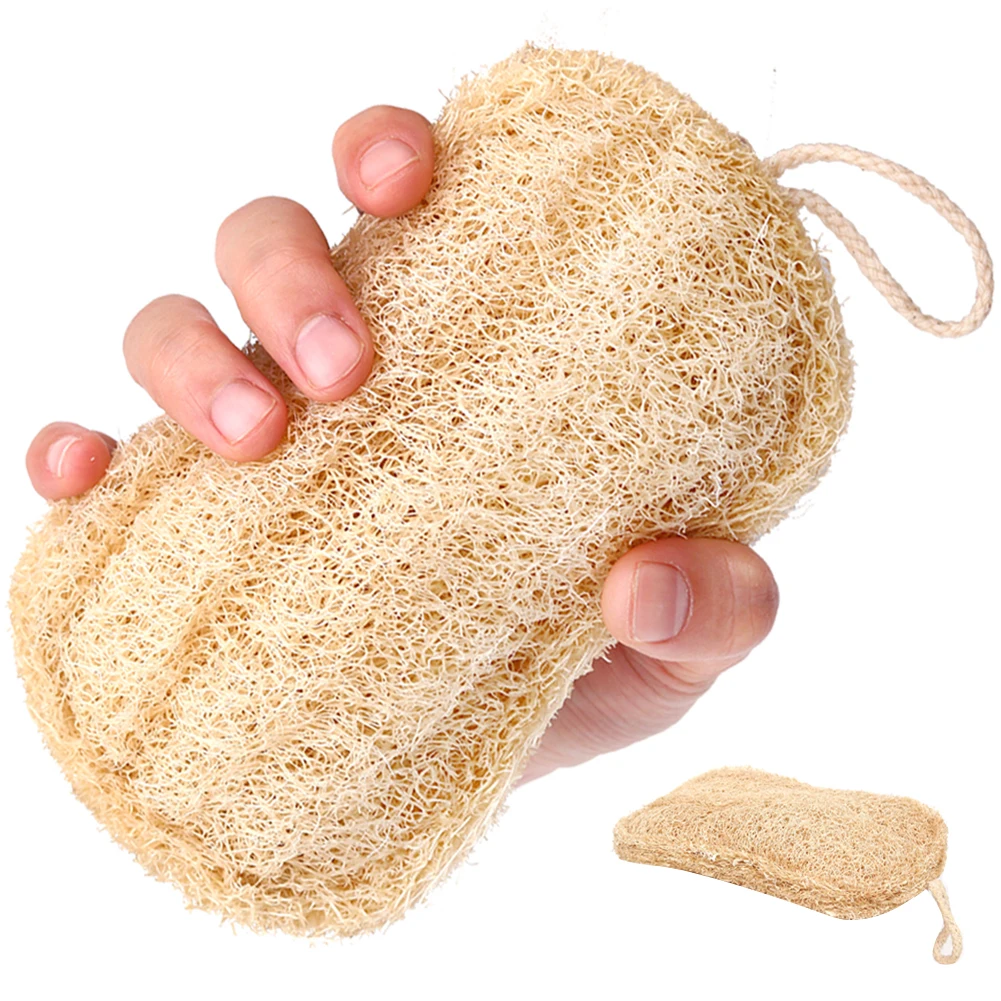 

Natural Luffa Dish Washing Cloth Sponge Loofah Scrub Pad Dish Pot Easy To Clean Scrubber Sponge Kitchen Clean Brushes Pad