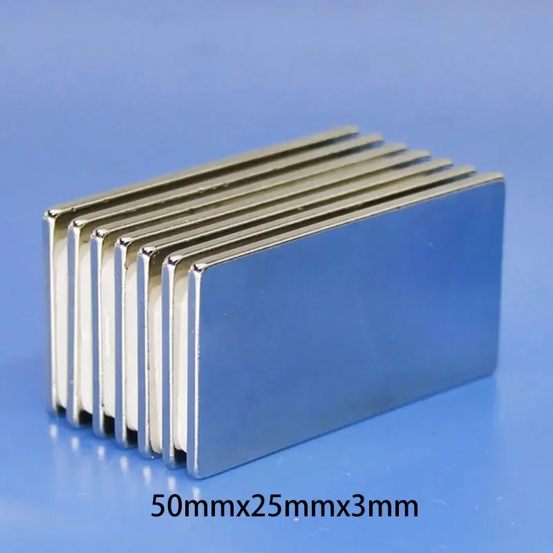 1/2/5 шт. неодимовые магниты NdFeB N35 50x25x3 мм