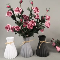 modern flower vase decoration imitation ceramic flower pot home decoration plastic vase flower basket nordic style room decor