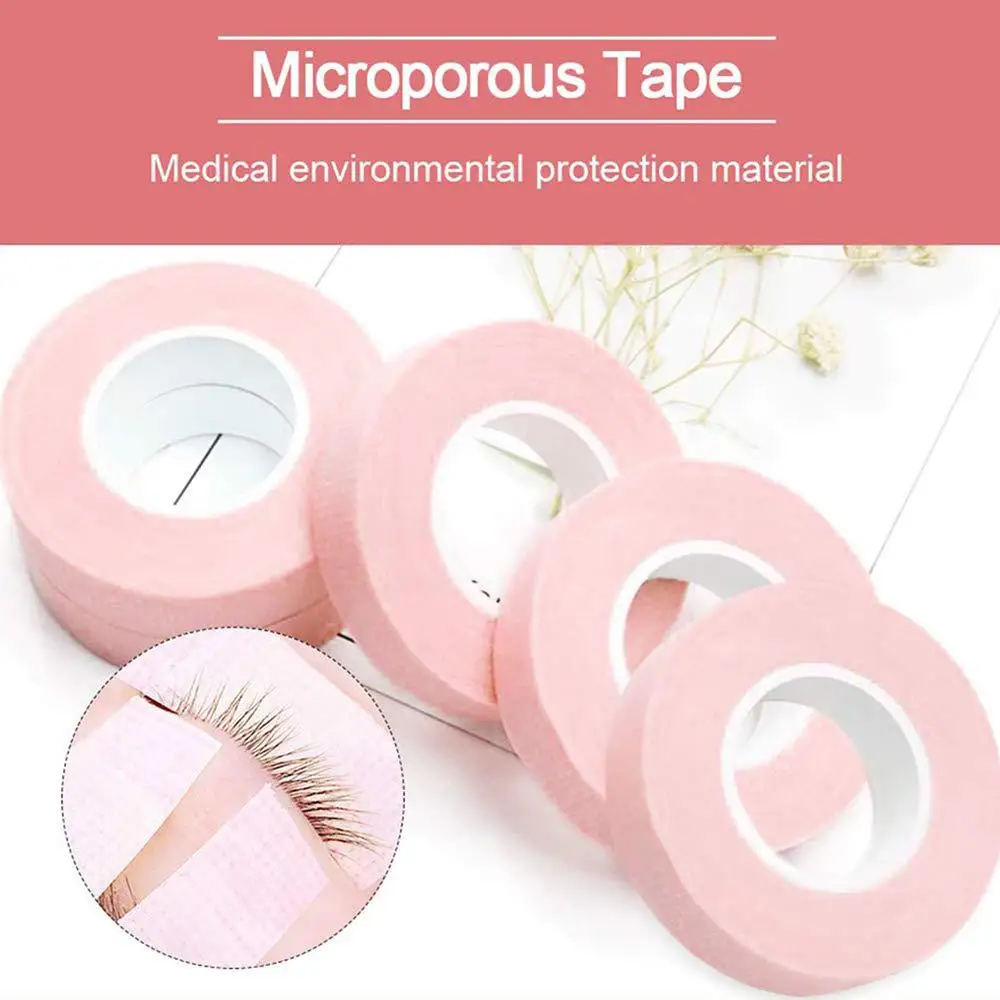 

5 Rolls False Eyelashes Extension Tape Professional Anti-allergy Breathable Micropore Fabric Eye Lashes Grafting Tools
