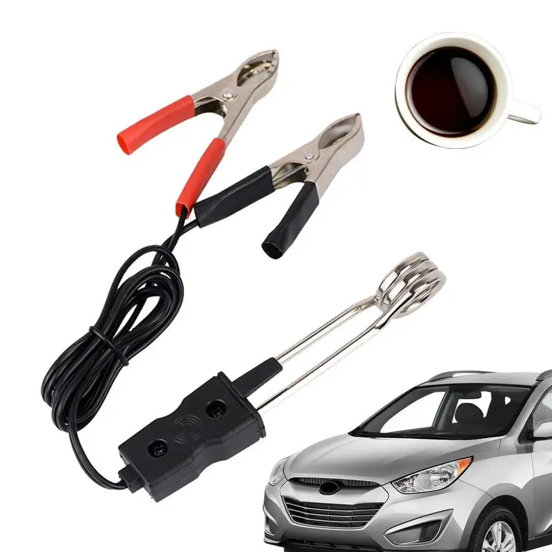 

Car Immersion Heater Portable Submersible Instant Hot Water Immersion Heaters Electric Fast Heating With Battery Clips For