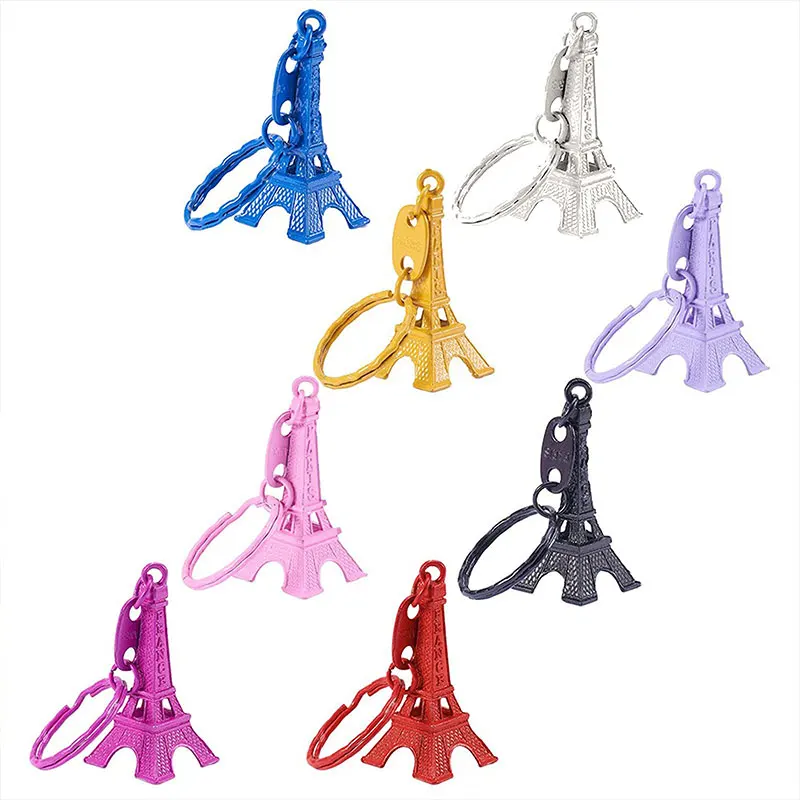 

New 180pcs Eiffel Tower Keyring Retro Adornment French Souvenirs Keychains