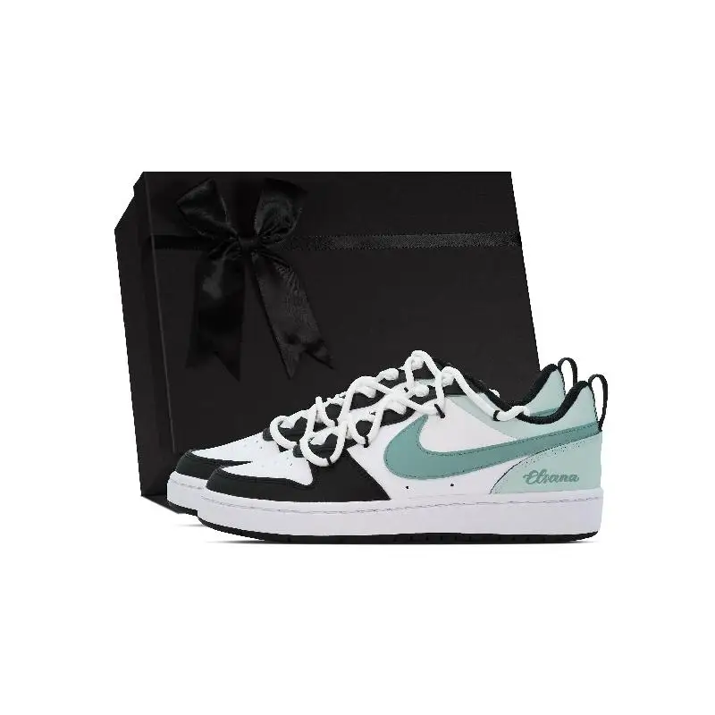 【Customize】Nike Court Borough Skateboarding Shoes Women's Sneakers shoes BQ5448-115