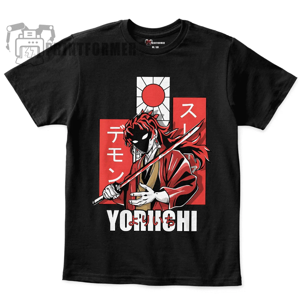 Футболка унисекс Yoriichi Solo 3 Demon Slayer / Blade |