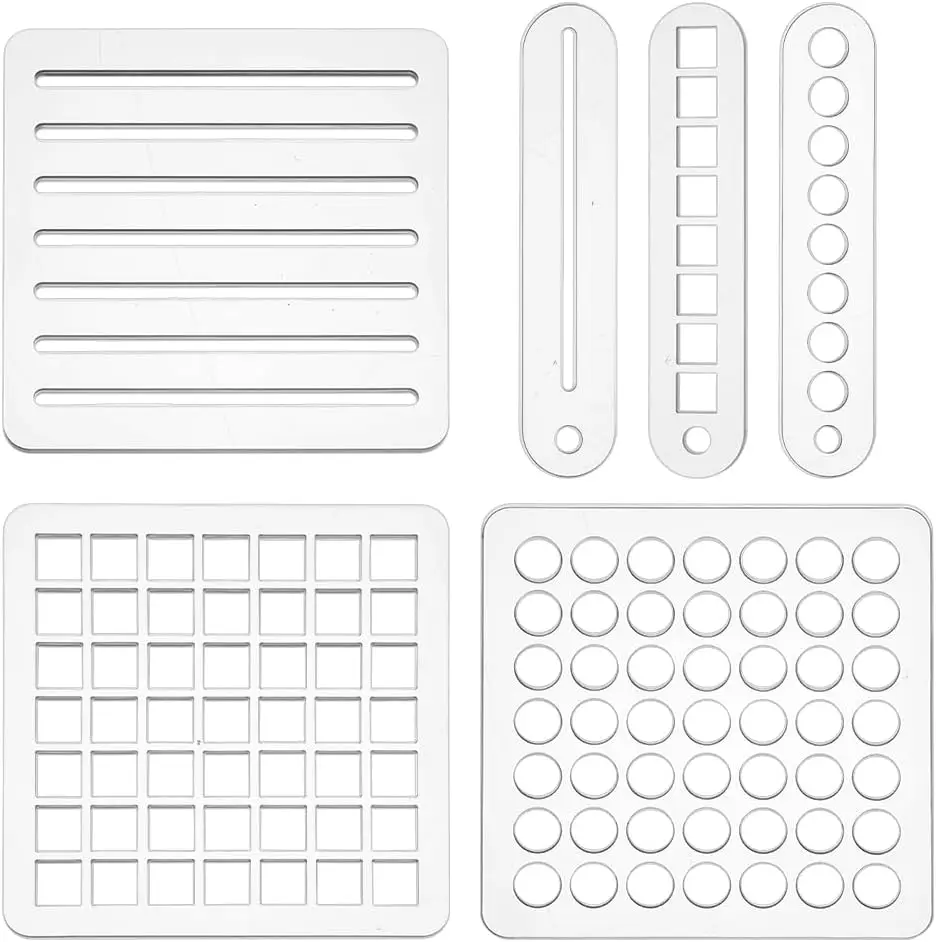 

Набор из 6 трафаретов из акрила дляbullet journal