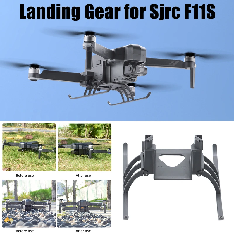 

Foldable Landing Gear for Sjrc F11S Drone Height Extender Long Leg Foot Protector Stand Gimbal Guard for Sjrc F11S Accessories