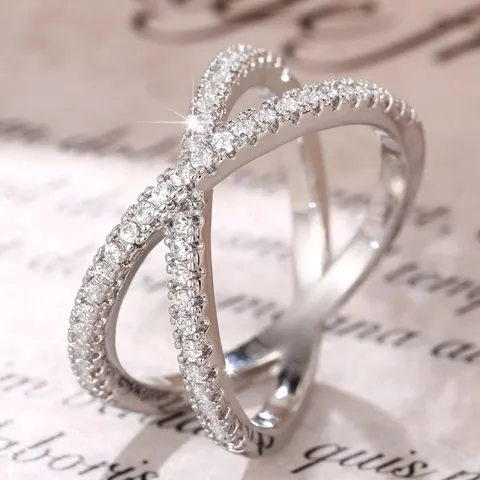 CAOSHI модное женское великолепное кольцо с крестом и блестящим цирконием, простые аксессуары для свадебной церемонии, модные ювелирные изделия