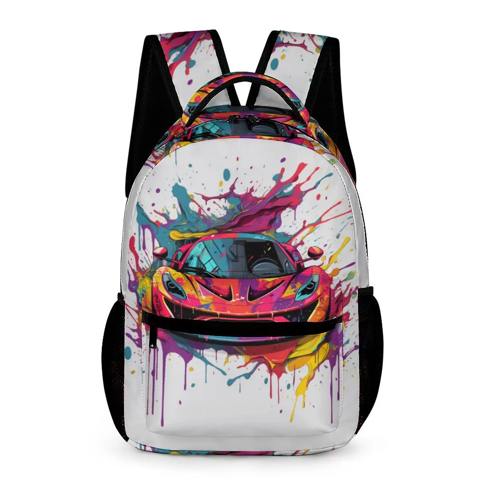

Passionate Sports Car Backpack Psychadelic Grafitti Travel Backpacks Women Designer Lightweight High School Bags Kawaii Rucksack