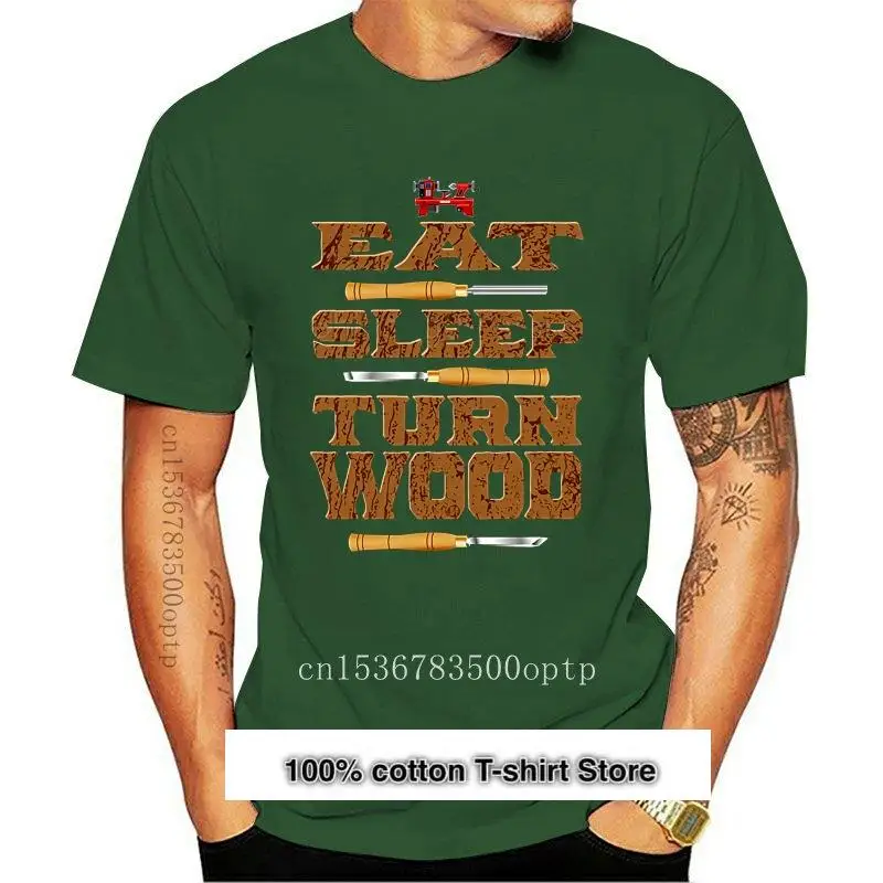 

Eat Sleep Turn Wood, camiseta divertida de torneado de madera, camisa de MenT