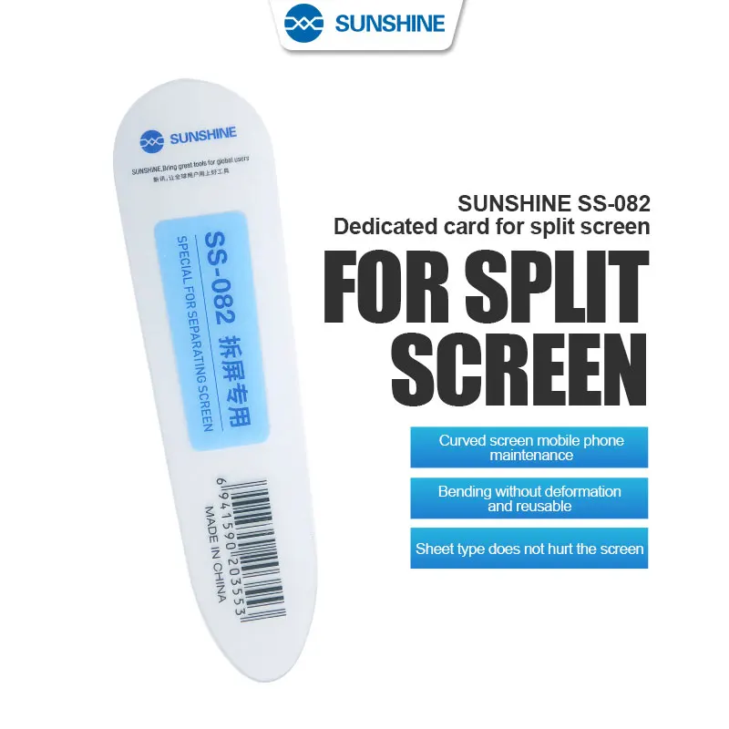 

Sunshine SS-082 Pry Opening Scraper For Mobile Phone LCD Screen/Back Cover /Middle Frame Teardown Repair Openning Plastic Sheet