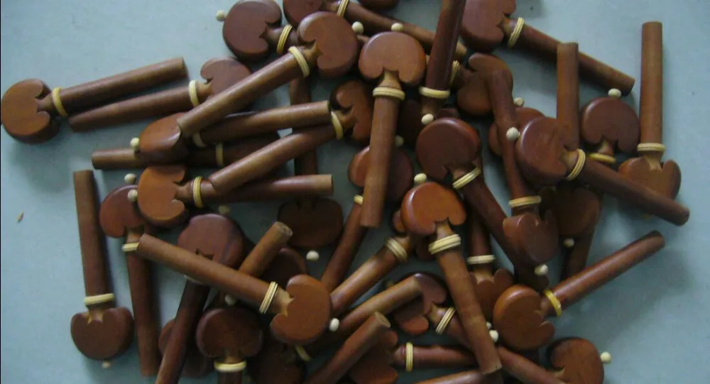 Высококачественные 4/4 фитинги для скрипки 100 шт. (25 наборов) колышки Jujube bedeck