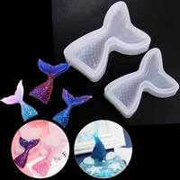 mermaid tail epoxy resin molds uv resin diy handmade soap mold chocolate candy moulds cake decorating tools