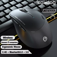 connect 3 computers wireless mouse game ergonomic mouse rgb optical bluetooth connection usb mice for windows mac