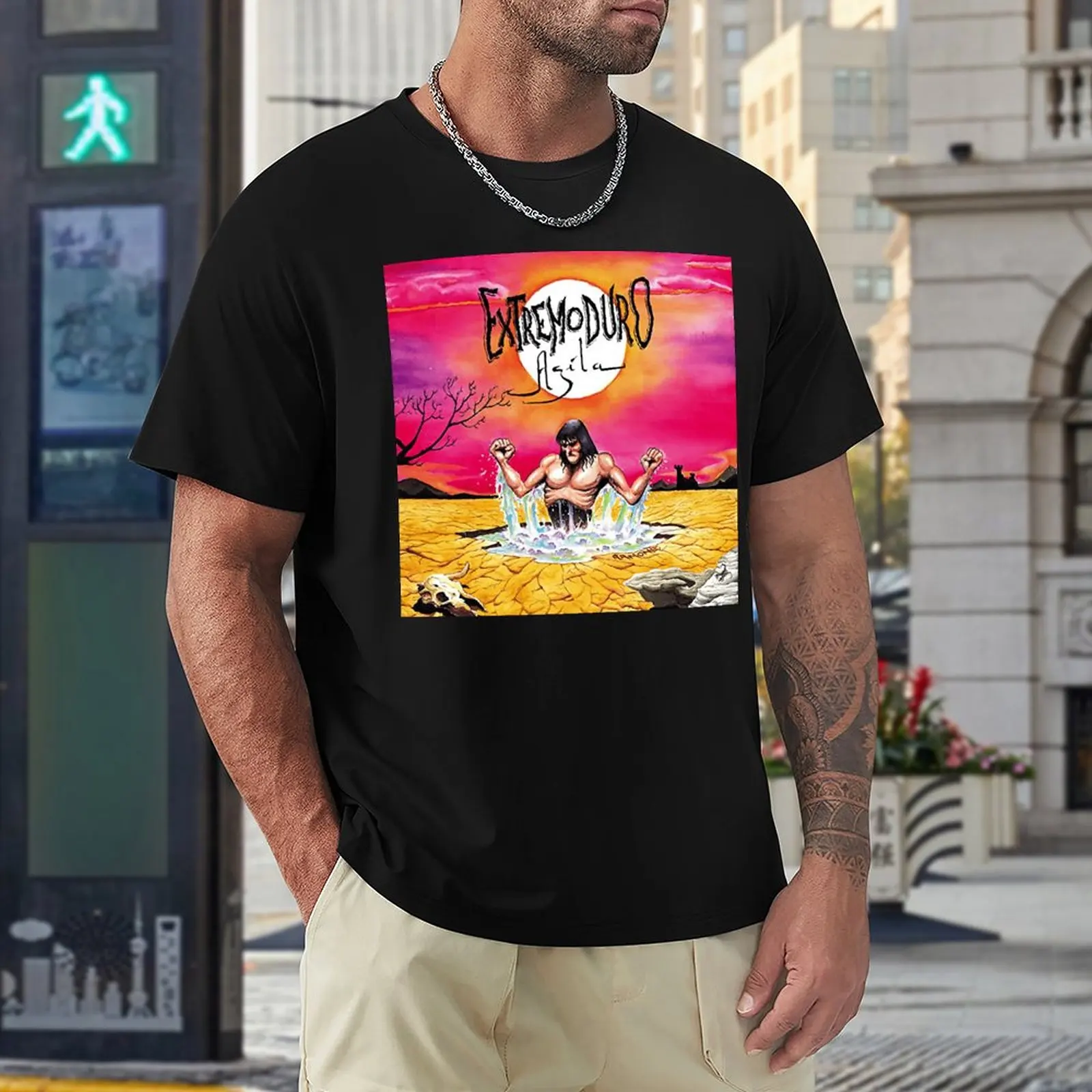 

Top Tee EXTREMODURO Funny Graphic Home Eur Size High Grade