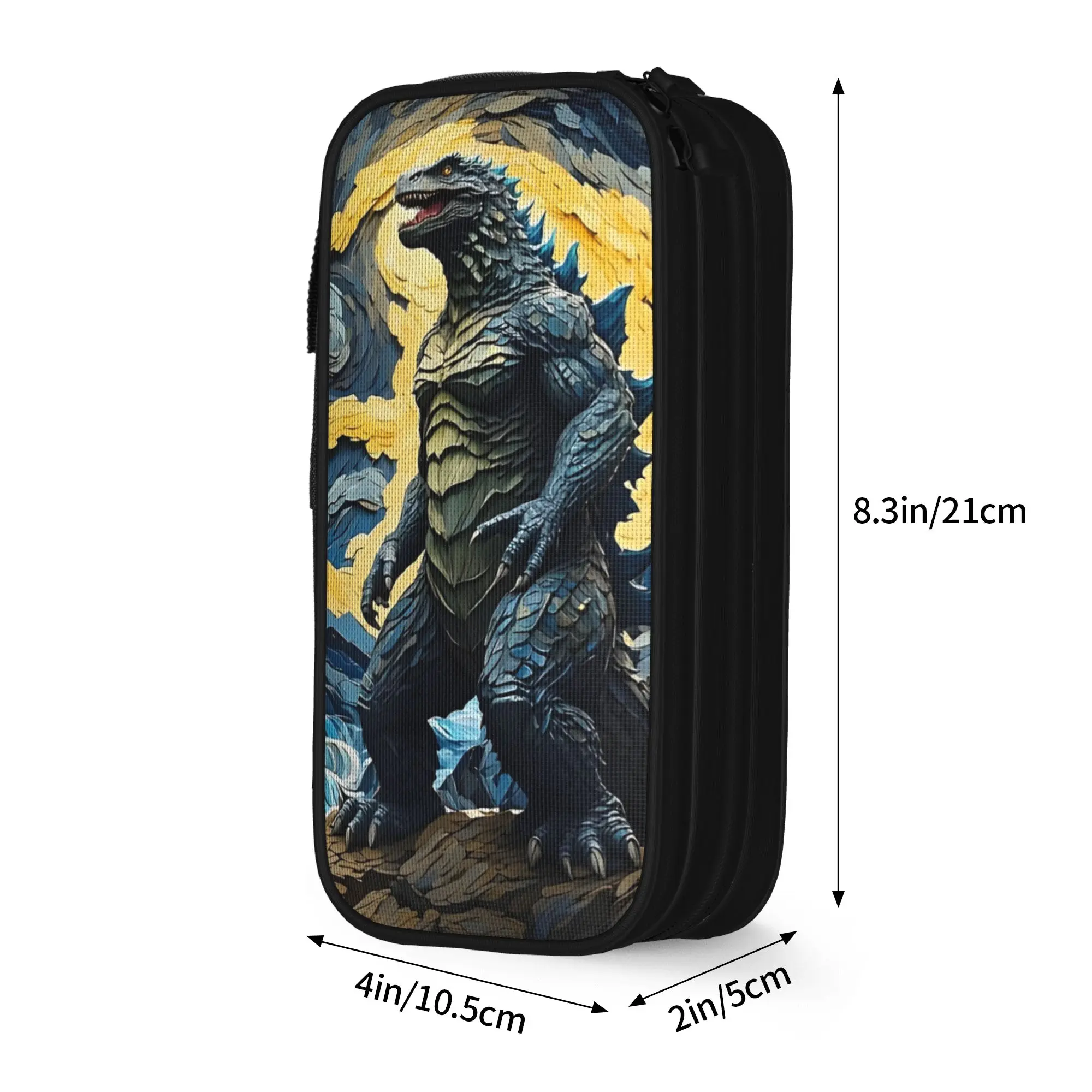 Фото Пеналы Monster G-Godzillas: Забавные японские пеналы-кайку для девочек и мальчиков, большая сумка для ручек, косметичка, офисный пенал для хранения №3