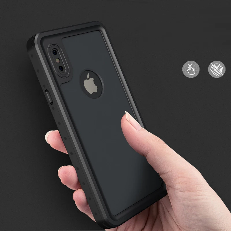 

100% Waterproof Case for iPhone X XS 7 8 Plus Shockproof Swimming Diving Cover for iPhoneX Underwater Protective 7p 8p Coque