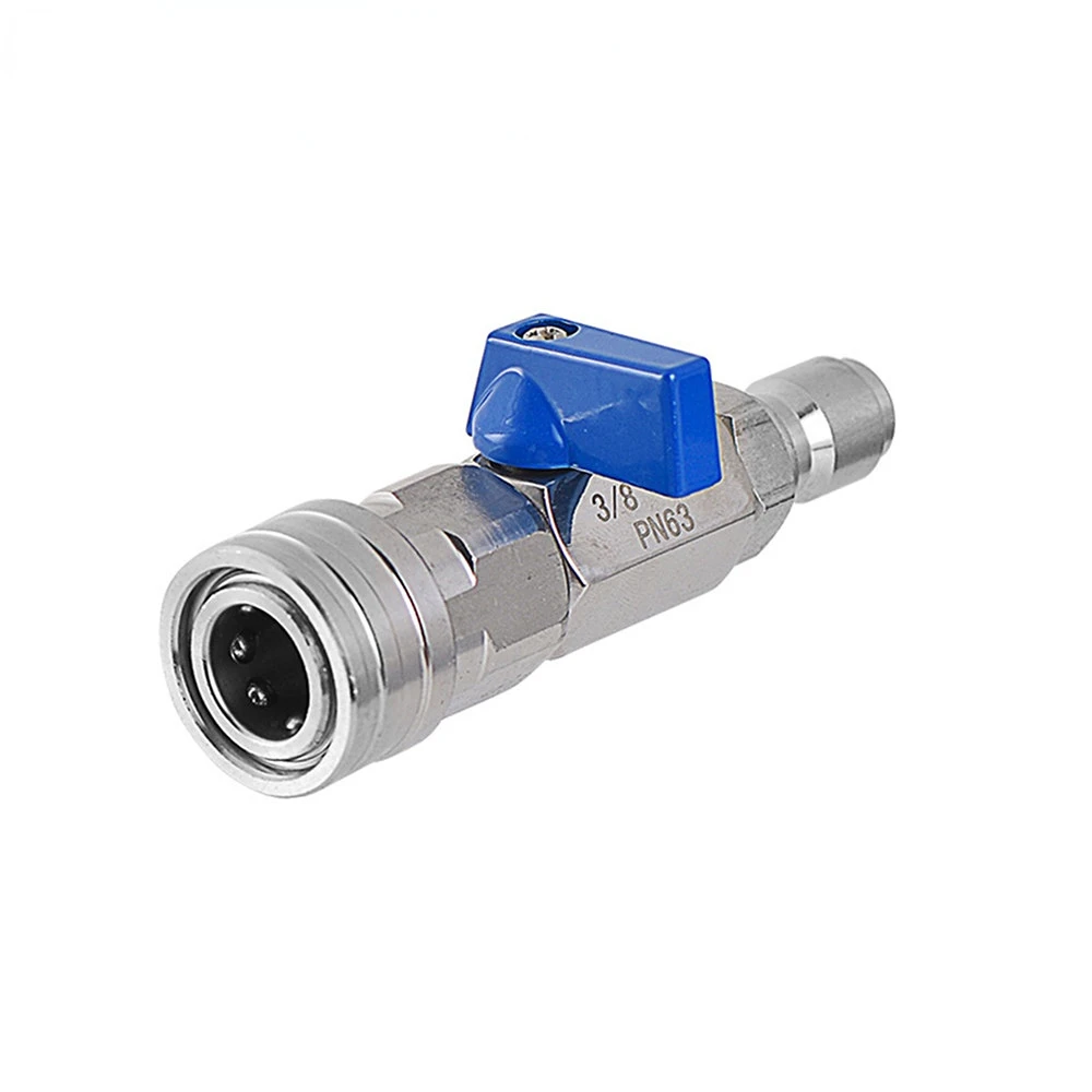 High Pressure Washer Ball Valve Kit With 3/8 or 1/4 Inch Qui