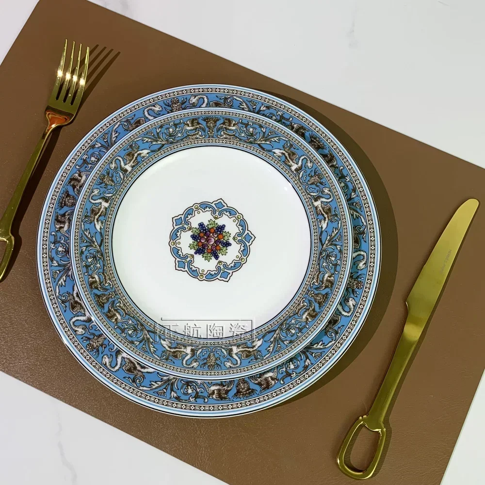 ...” Stijl Creatieve Set Plaat Decoratief Keramisch Servies Vleeswaren Biefstuk Diner Bord Platos De Cerámica Art