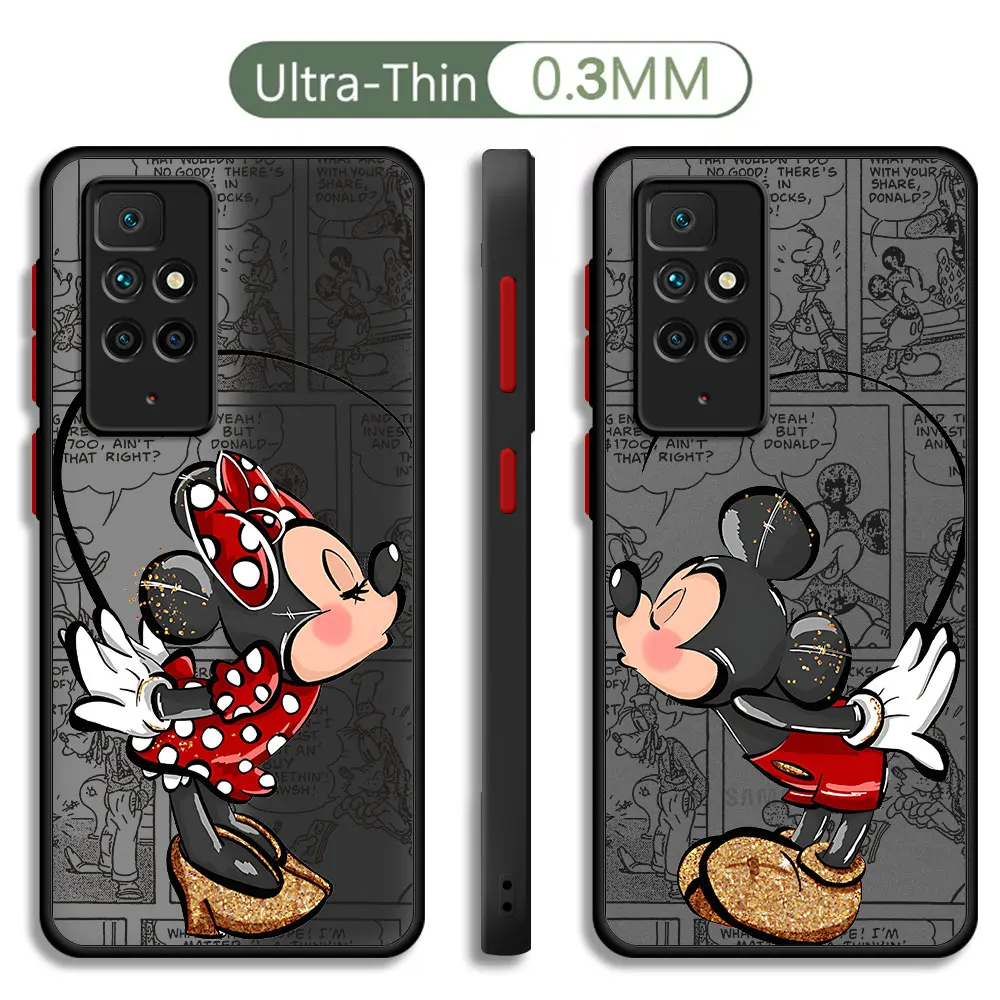 Disney Mickey Minnie Mouse Case for Xiaomi Redmi Note 11S 9T 12 13 Pro 10S 11T 10 12S 9 9S 11 Shockproof Cover