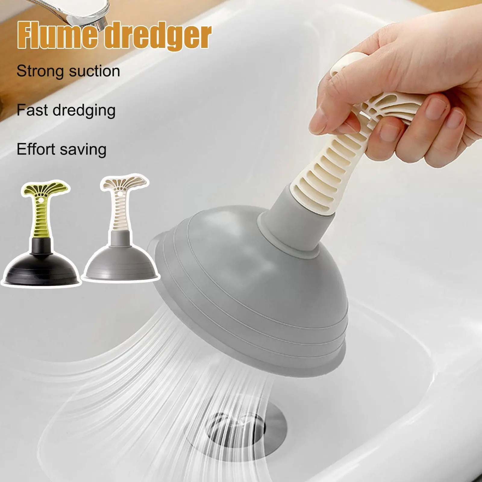 

Toilet Plunger Household Powerful Sink Drain Pipe Pipeline Suction Bathroom Plungers Dredge Portable Toilet Cup Cleaner Dra H2C9