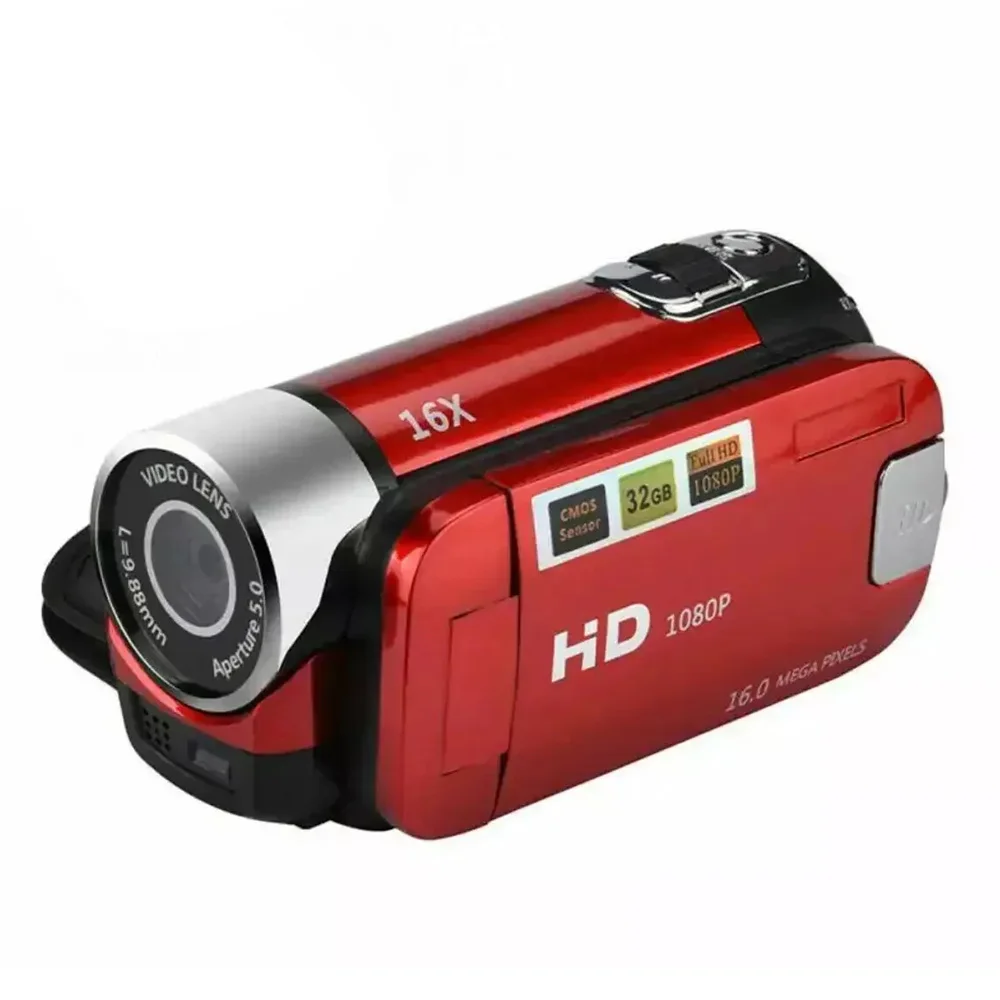 Цифровая камера 16/32 ГБ 1080P 16 МП 2 7-дюймовая HD-камера видеокамера с поворотным