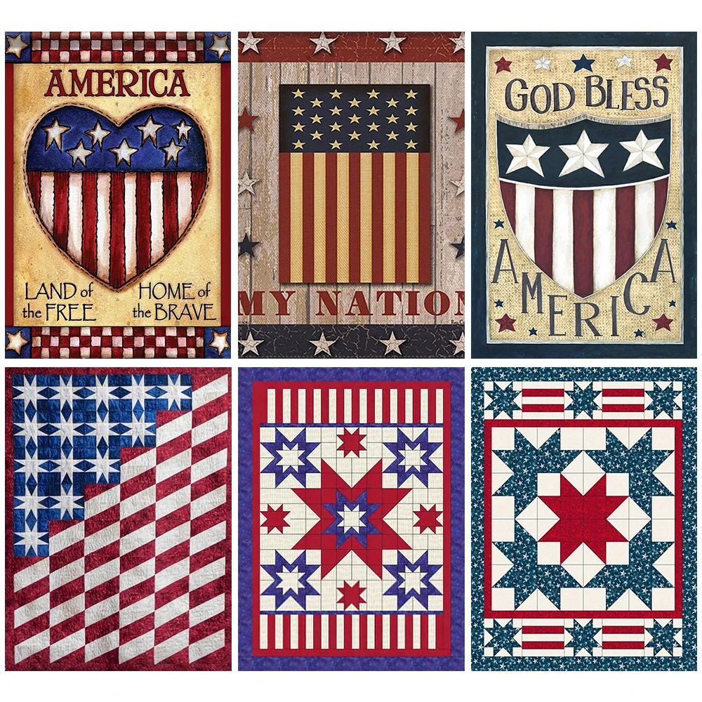 Набор для алмазной вышивки сделай сам картина с изображением американского