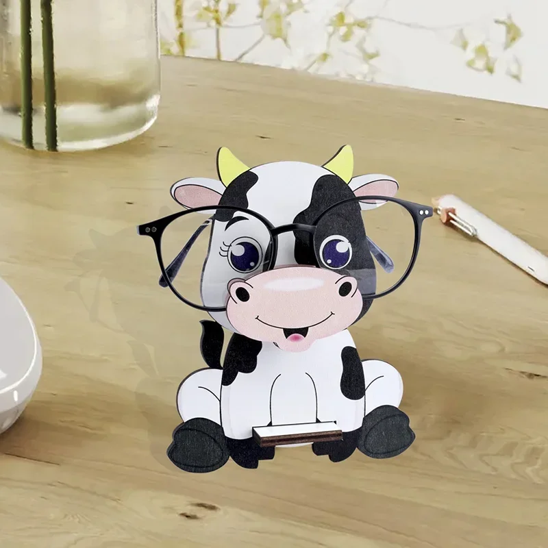 Деревянная полка для очков с 3d-изображением животных | AliExpress
