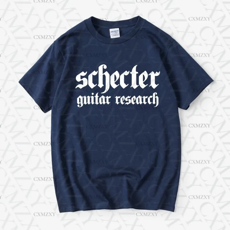 Фото Хлопковая футболка Schecter для электрогитары Scott с коротким рукавом, рок-группа, тренировочный костюм гитариста для мужчин и женщин, высокое качество №5