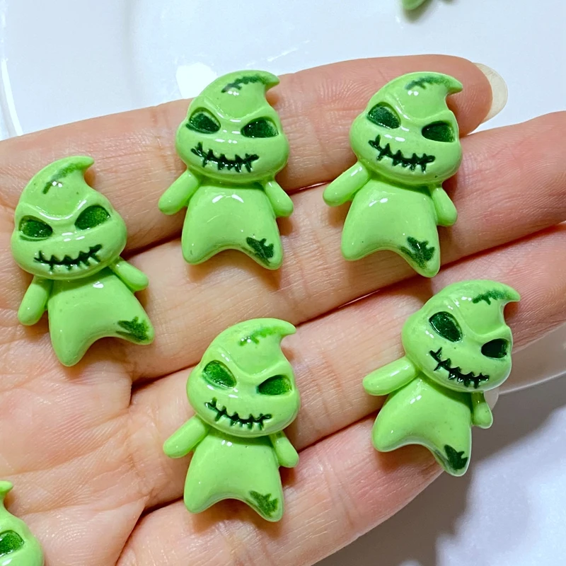 10 шт. новые милые Мультяшные зеленые динозавры монстры с плоской задней стороной