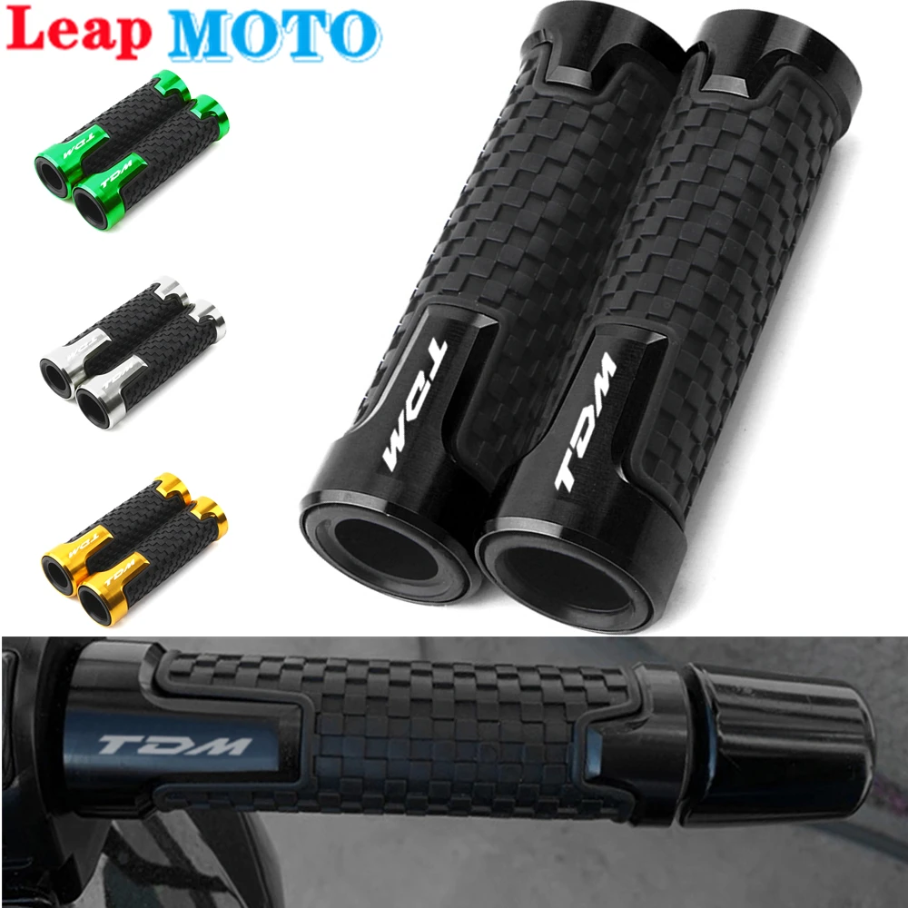 

For YAMAHA TDM850 TDM900 TDM 850 TDM 900 7/8''22MM With Logo TDM New hot sale Motorcycle Aluminum Handlebar Hand Grips Handle