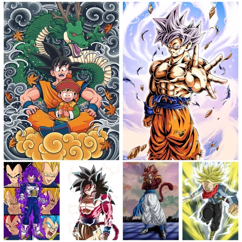 

Настенная картина «Драконий жемчуг», плакаты на стену какарото, SonGohan, холст Songoten, настенная роспись, модульный Декор для гостиной, дома