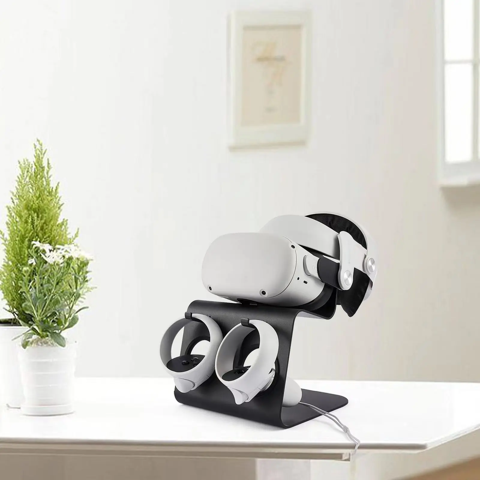 

Подставка виртуальной реальности подходит для Oculus Quest 2/Rift/Quest/riфт дисплей из алюминиевого сплава и подставка для хранения