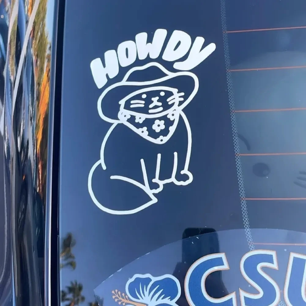 Виниловые стикеры Howdy автомобильный стикер Кот для украшения кузова автомобиля, кошки, водонепроницаемые наклейки для украшения автомобильного окна
