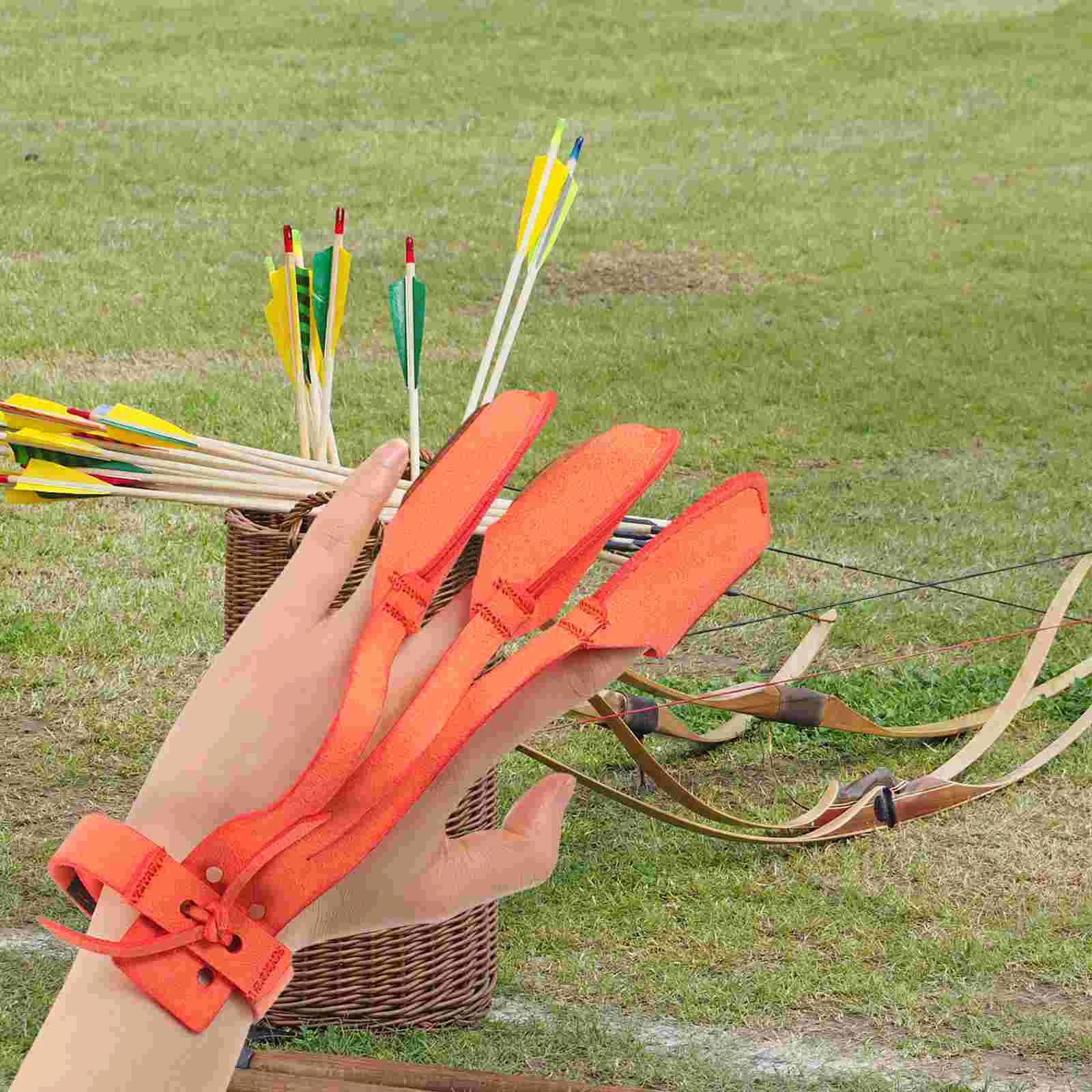 Compound Recurve Protector Men Women Finger Hand Archery Glove Youth Archery Glove for Men Women