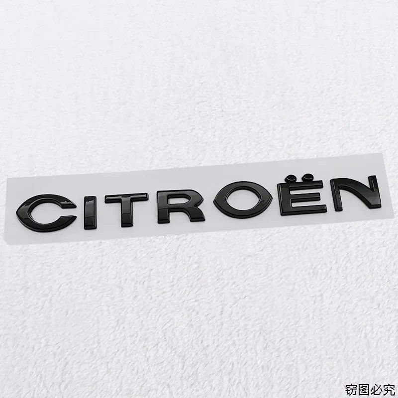 

Черный, серебристый цвет для Citroën C1 C2 C4 C5 Elysee ABS, хромированный логотип, эмблема, значок с буквами, внешний Стайлинг автомобиля, наклейка на задний багажник автомобиля