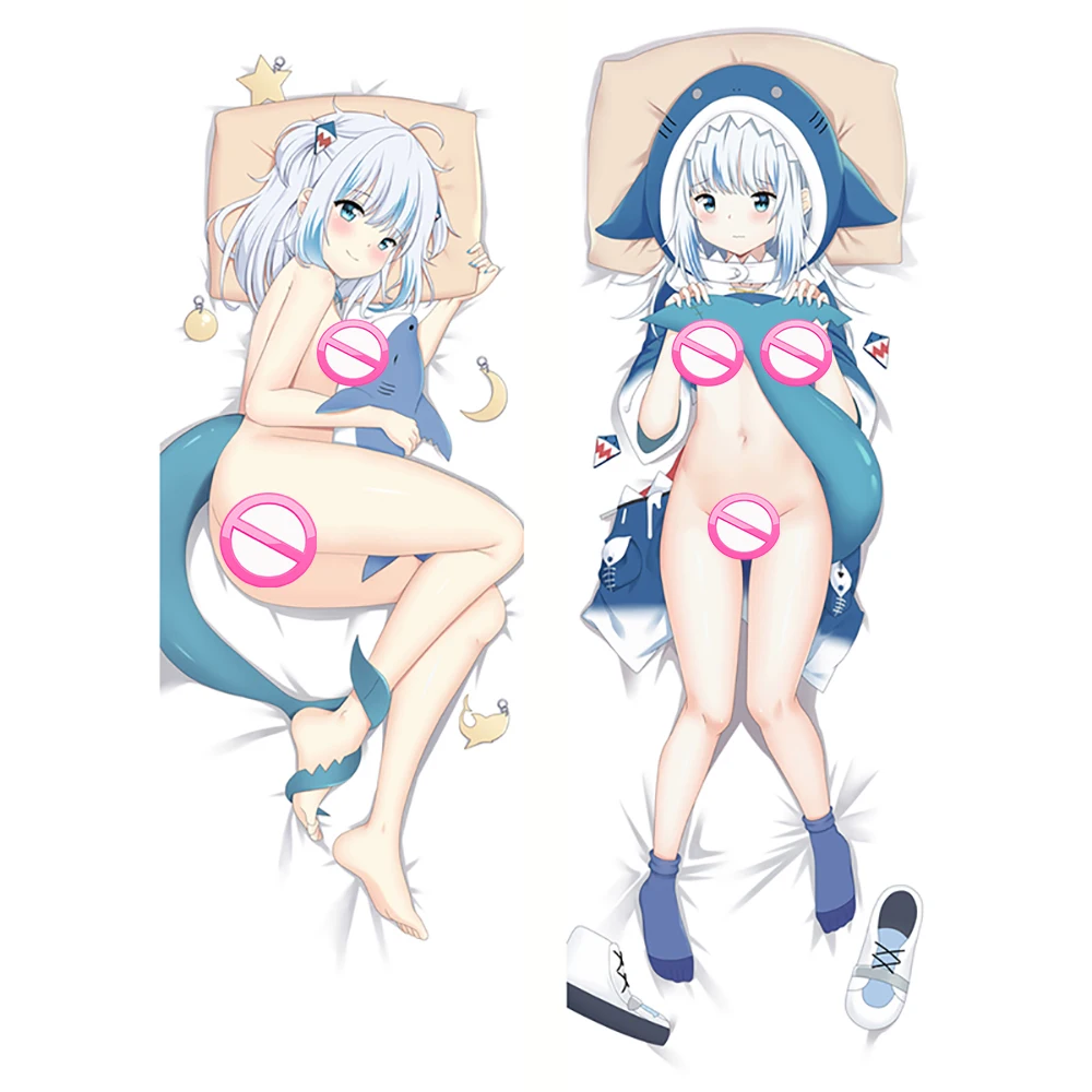

Anime Gawr Gura VTuber Dakimakura Hugging Body Pillow Case Cover Otaku Bedding Decoration Dakimakura Pillowcase