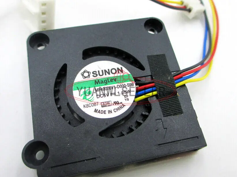 Вентилятор охлаждения SUNON MF40070V1-D000-S99 4-wire 5V 1,65 W, 1 шт.