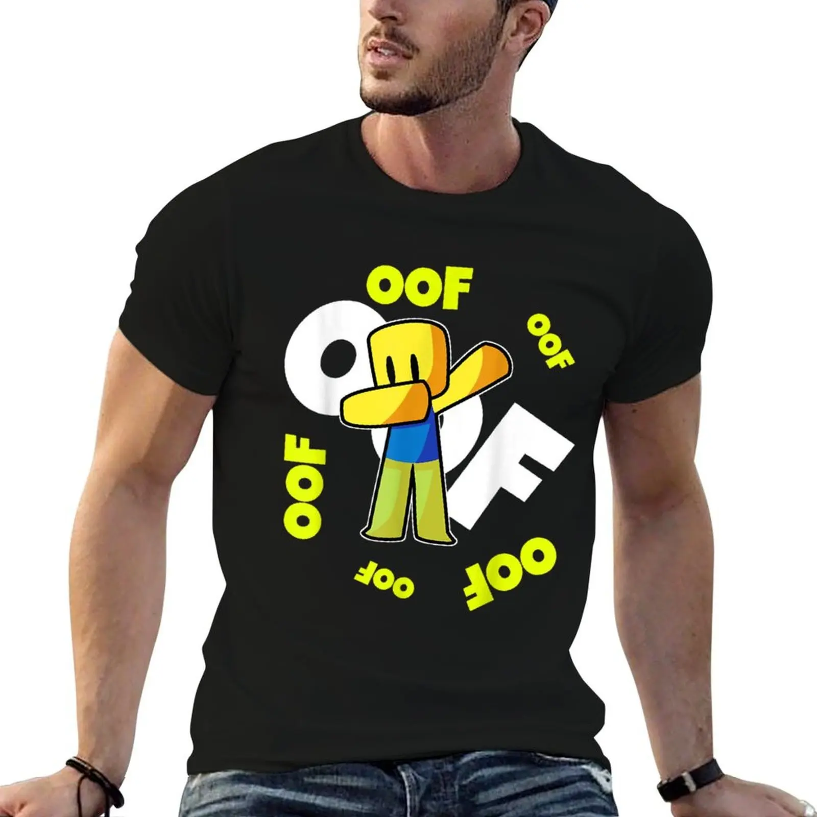Фото Футболка OOF Meme Dabbing Dab Gift Noob Gamer Boy, рабочая одежда, футболка с короткими рукавами №1