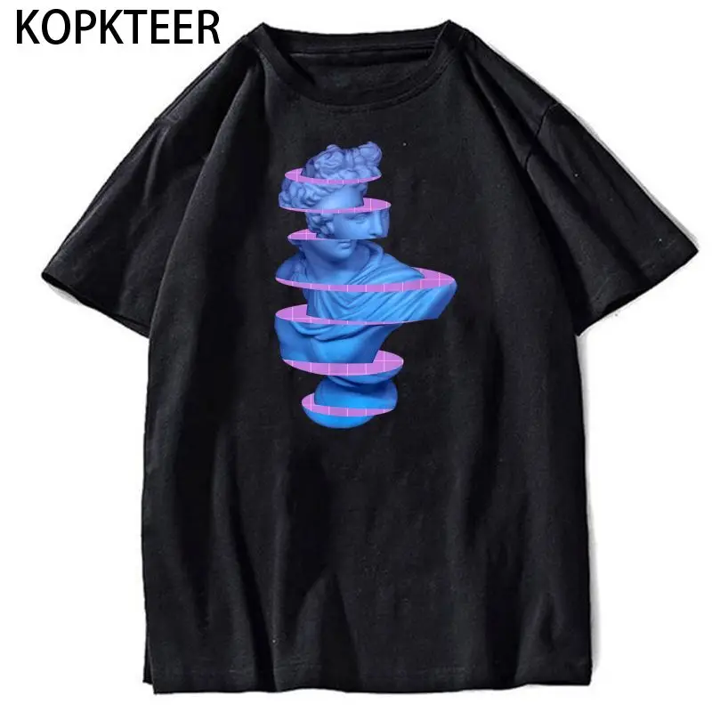 

Vaporwave Marble Roman Greek 3D Sliced Statue Cool T-Shirt Men O Neck Cotton T Shirts Short Sleeve Tees Summer Tops Hip Hop Male