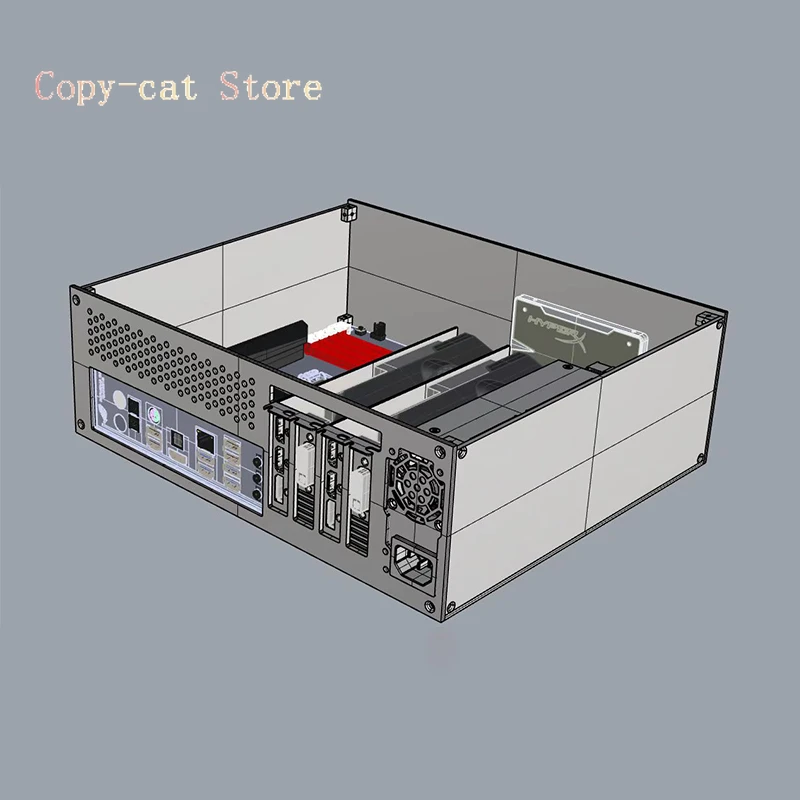 [Небольшая сумма на складе] -c1 полувысокая видеокарта Компактное шасси M-ATX