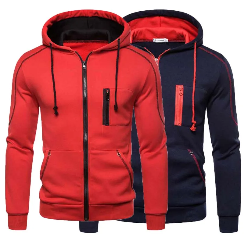 

Men's Hoodies Sweatshirts Jacquard Hoodie Fleece Men Hooded Sweatshirt Pullover For Male Hoody Man Jackets And Coats