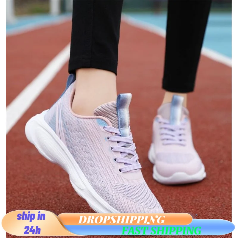 Women Casual Shoes Breathable Walking Flying Woven Flat Shoes Woman White Sneakers Women 2023 Tenis Feminino Female Shoes