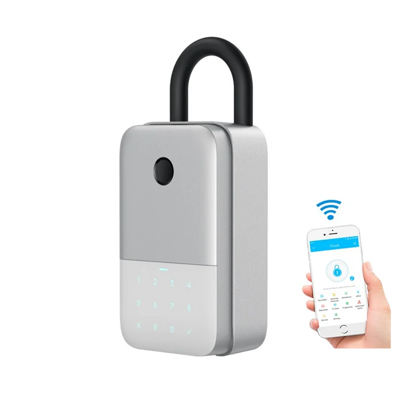 

Wall Mounted App Fingerprint Code Combination Safe Smart Storage Key Box for Keys Storage Box Holder Real Estate House