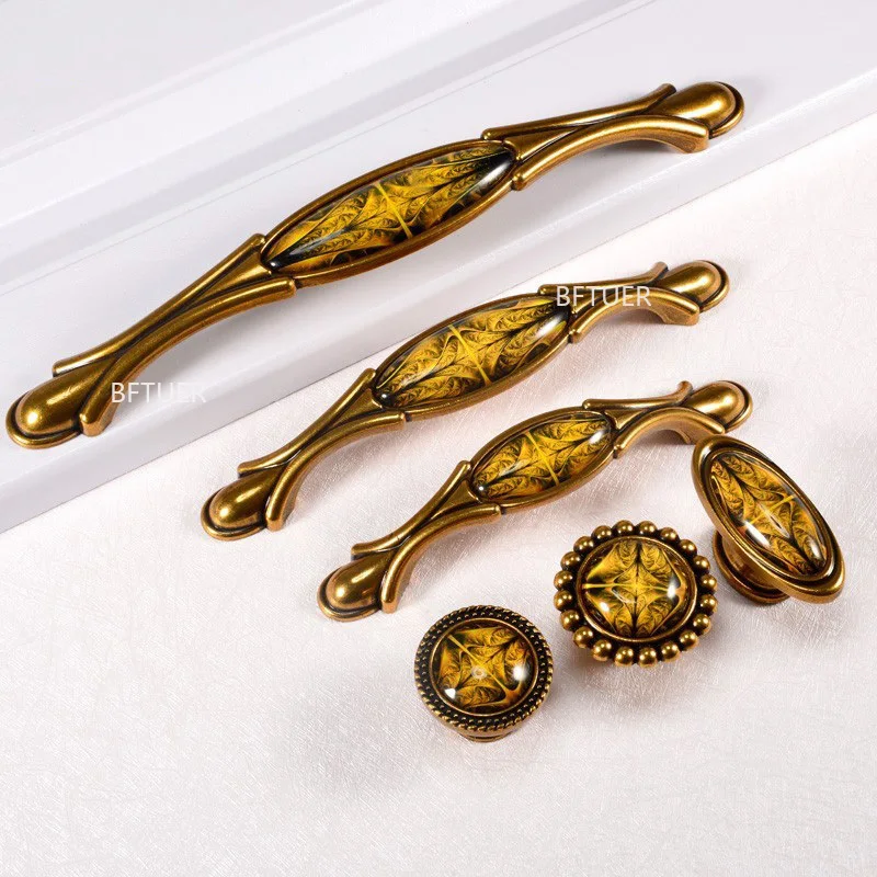 

Ручки для шкафа, винтажные дверные ручки в стиле ретро, бронзовые ручки для кухонного шкафа и мебели