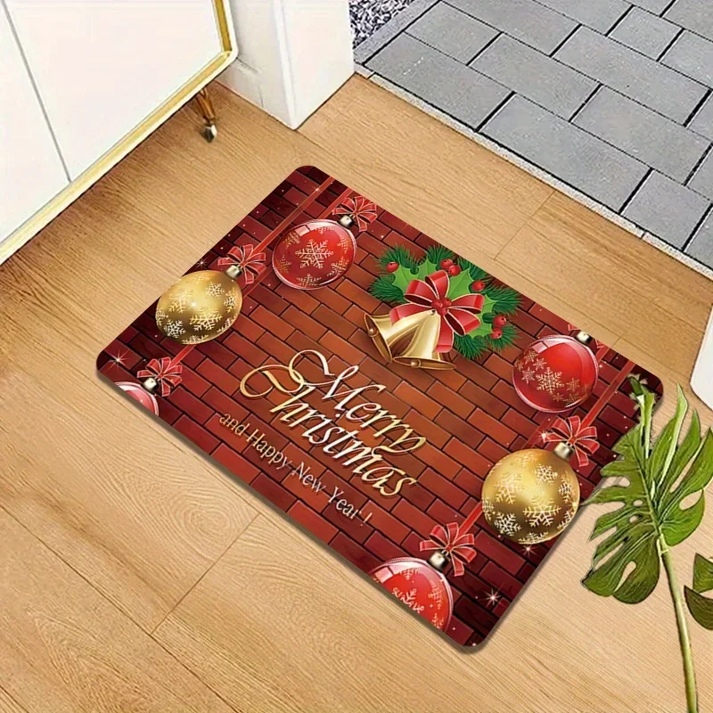Рождественский колокольчик с принтом коврик для гостиной кухни балкона вход